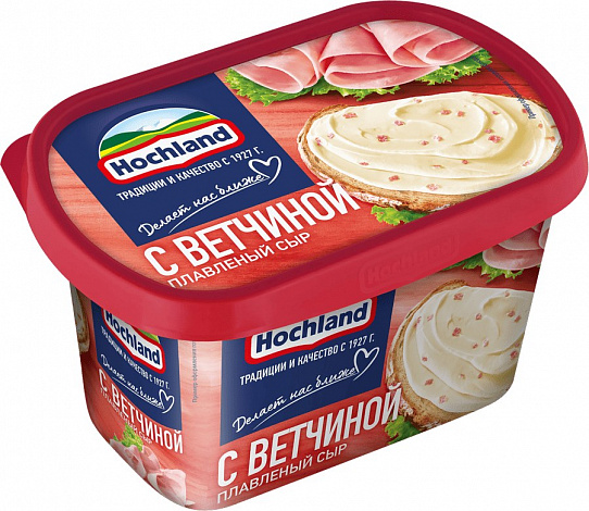 Сыр плавленый Хохланд с ветчиной, 400 г
