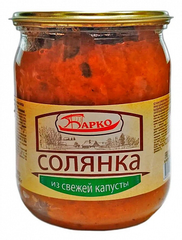 Солянка овощная из свежей капусты БАРКО, 500 г