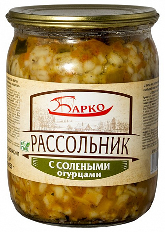 Рассольник с солёными огурцами БАРКО, 480 г