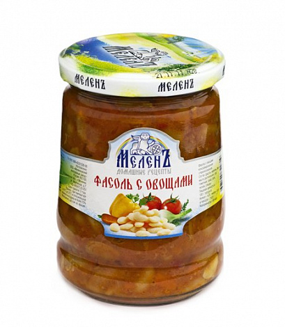 Фасоль с овощами МЕЛЕНЪ, 550 г