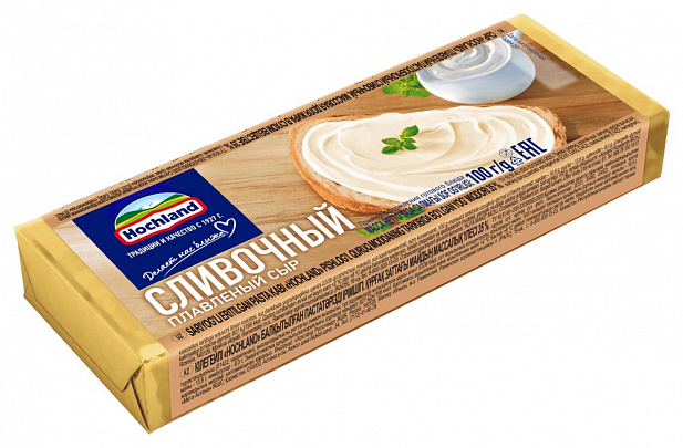 Сыр плавленый Хохланд Сливочный, блочки, 100 г