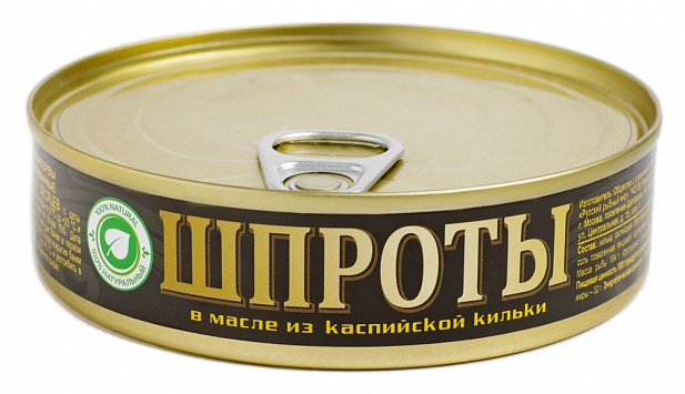 Шпроты в масле, ГОСТ, 160 г