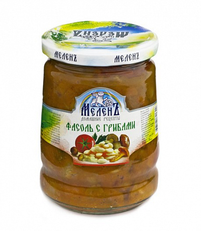 Фасоль с грибами МЕЛЕНЪ, 550 г
