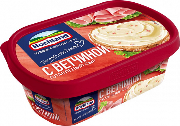 Сыр плавленый Хохланд с ветчиной, 200 г
